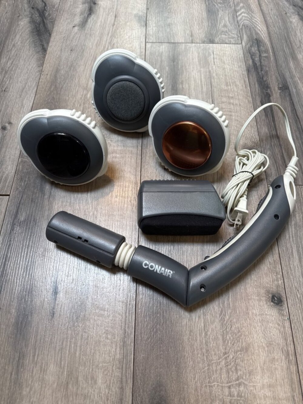 Conair Body Benefits Handheld Massager With Heat & Interchangeable Heads Model W